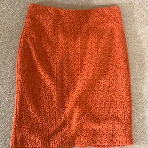 Ann Taylor size 6 orange skirt